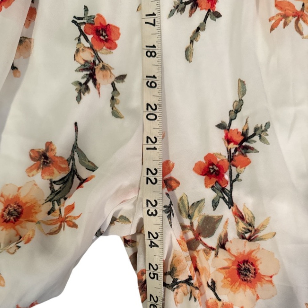 Floral Flair Jumpsuit (ivory) with pockets from NanaMacs/Wishlist Apparel SMALL - Picture 12 of 16